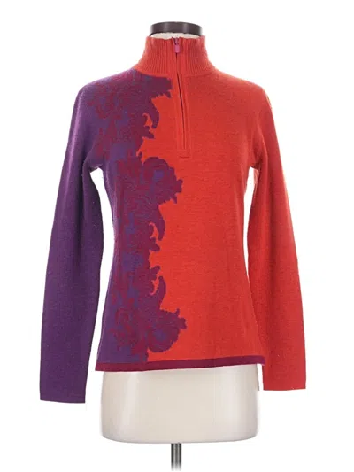 Pre-owned Title Nine Turtleneck Sweater In Purple
