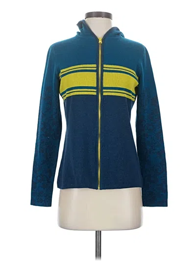 Pre-owned Title Nine Zip Up Hoodie In Blue