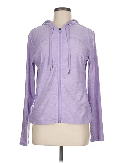 Pre-owned Title Nine Zip Up Hoodie In Purple