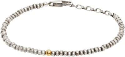 Title Of Work Bead Gold Ball Bracelet In Multi