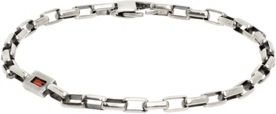 Title Of Work Gemstone Garnet Bracelet In Silver