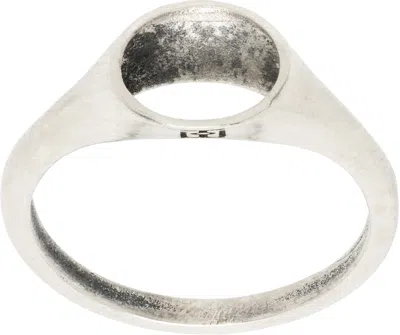 Title Of Work Open Circle Ring In Silver