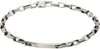 Title Of Work Silver Box Link Bar Bracelet