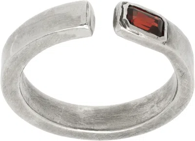 Title Of Work Silver Iolite Open Ring