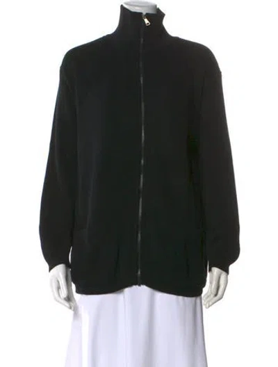 Pre-owned Titti Dell'acqua Mock Neck Sweater In Black