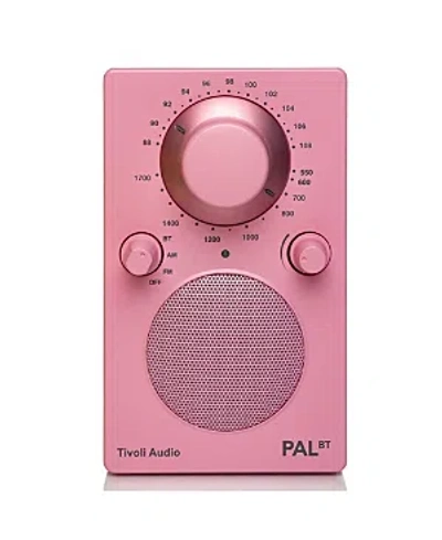 Tivoli Audio Pal Bt Bluetooth Am/fm Portable Radio & Speaker In Pink