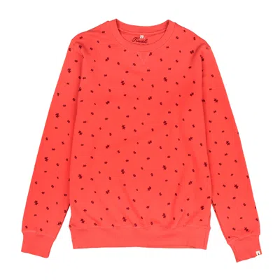 Tiwel Red Puzzle Sweatshirt In Orange