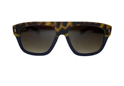 Tiwi Women's Samm Sunglasses In Bicolor Tortoise/blue In Brown
