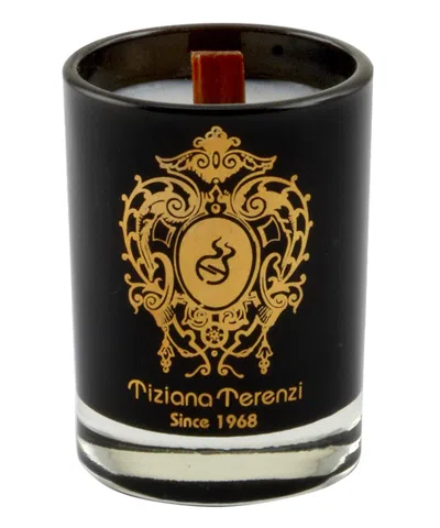 Tiziana Terenzi Al Contrario Mini Scented Candle With Wooden Wick 35 G In White