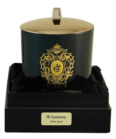 Tiziana Terenzi Al Contrario Scented Candle With Wooden Wick 170 G In White