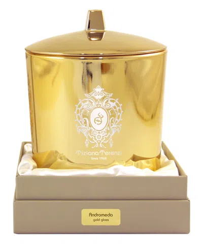 Tiziana Terenzi Andromeda Maxi Scented Candle With 3 Wooden Wicks 1000 G In White
