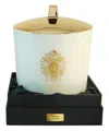 Tiziana Terenzi Arethusa Maxi Scented Candle With 3 Wooden Wicks 1000 G In White