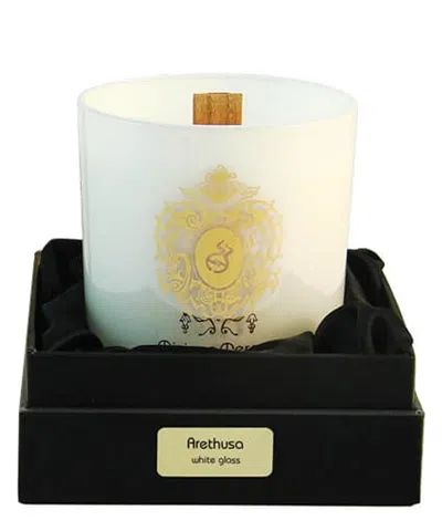Tiziana Terenzi Arethusa Scented Candle With Wooden Wick 170 G In White