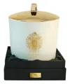 Tiziana Terenzi Delox Maxi Scented Candle With 3 Wooden Wicks 1000 G In White