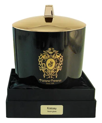 Tiziana Terenzi Ecstasy Maxi Scented Candle With 3 Wooden Wicks 1000 G In White