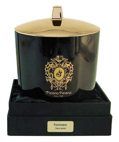 Tiziana Terenzi Foconero Maxi Scented Candle With 3 Wooden Wicks 1000 G In White