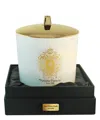 Tiziana Terenzi Gold Rose Oudh Maxi Scented Candle With 2 Wooden Wicks 500 G In White