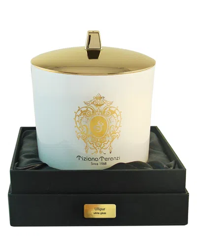 Tiziana Terenzi Lillipur Maxi Scented Candle With 2 Wooden Wicks 500 G In White