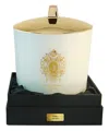 Tiziana Terenzi Lillipur Maxi Scented Candle With 3 Wooden Wicks 1000 G In White
