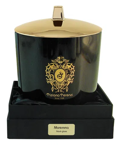 Tiziana Terenzi Maremma Maxi Scented Candle With 3 Wooden Wicks 1000 G In White