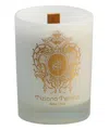 Tiziana Terenzi White Fire Mini Scented Candle With Wooden Wick 35 G In White