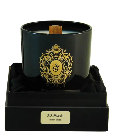 Tiziana Terenzi Xix March Scented Candle With Wooden Wick 170 G In White