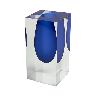 Tizo Blue Lucite Vase