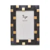 Tizo Bone Resin/brass Picture Frame, 5 X 7 In Black