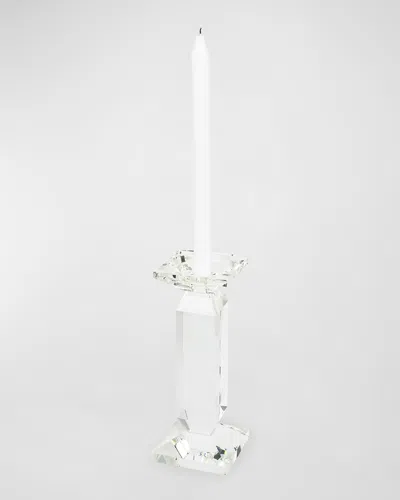 Tizo Clear Crystal Pillar Candle Holder - Small In Transparent