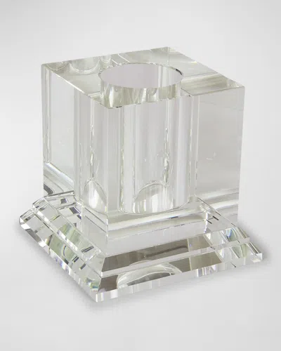 Tizo Crystal Square Centerpiece Vase In Clear