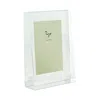 Tizo Clear Lucite Pyramid Photo Frame 2 X 3 In Green