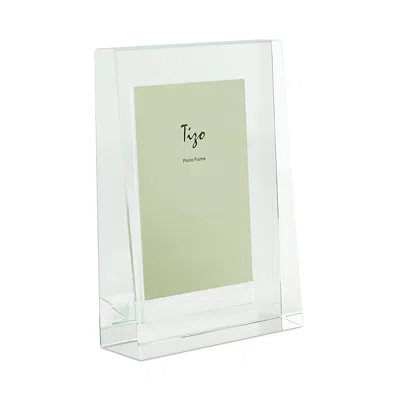 Tizo Clear Lucite Pyramid Photo Frame 2 X 3
