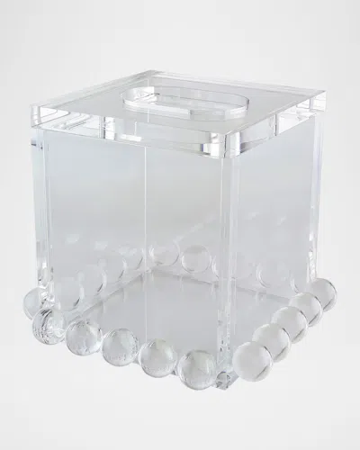 TIZO CLEAR LUCITE TISSUE BOX BUBBLE DESIGN