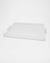 Tizo Clear Lucite Tray With Bubble Handles In Clear