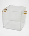 Tizo Lucite Clear Wine Cooler In Gold
