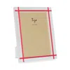 Tizo Contrast Inlay Lucite Frame, 5 X 7 In White