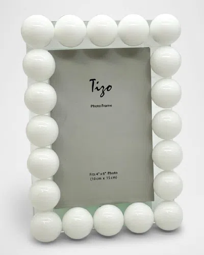 Tizo Crystal Bubbles Frame, 4" X 6" In White