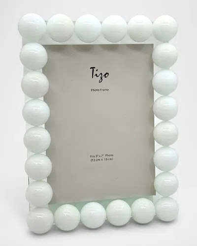 Tizo Crystal Bubbles Frame, 5" X 7" In White
