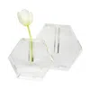Tizo Clear Crystal Vase Flat Hexagon - Large In Clear