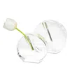 Tizo Clear Crystal Vase Flat Round - Large