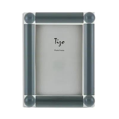Tizo Crystal Glass Frame With Four Corner Balls, 5 X 7 In Gray