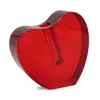 Tizo Crystal Red Heart Shape Vase, Small In Red