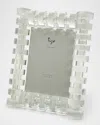 Tizo Clear Rings Crystal Glass 5 X 7 Picture Frame In Clear