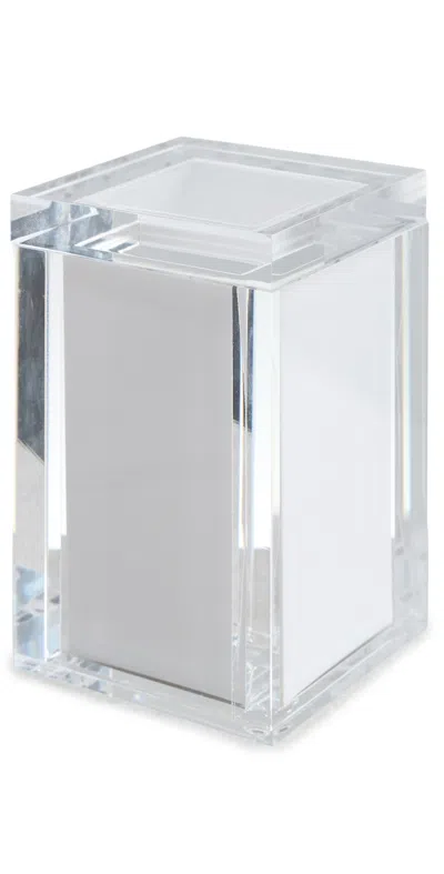 Tizo Design Acrylic Canister With Lid And White Insert White