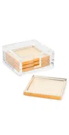 Tizo Design Acrylic Coasters - Gold In Gold