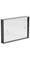 Tizo Design Black Border Acrylic Frame 4x6 Black/clear In Black/clear