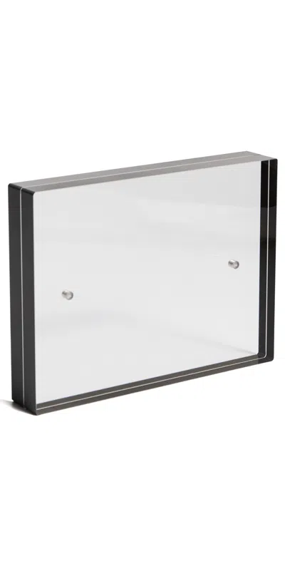 Tizo Design Black Border Acrylic Frame 4x6 Black/clear