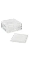Tizo Design Clear Acrylic Coasters In Clear