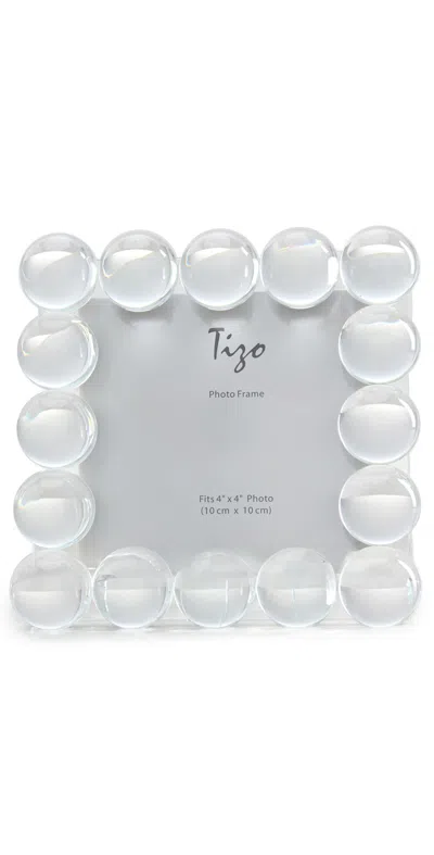 Tizo Design Crystal Glass Ball Frame 4x4 Clear In Transparent