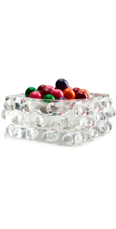 Tizo Design Crystal Glass Bowl Scattered Balls Clear In Transparent